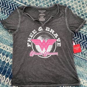 Wonder Woman breast cancer awareness T-shirt